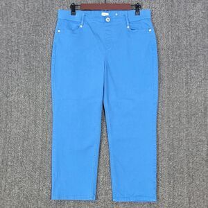 J Jill Denim Jeans Womens 12 Petite Blue Authentic Fit Slim Leg Ankle Stretch